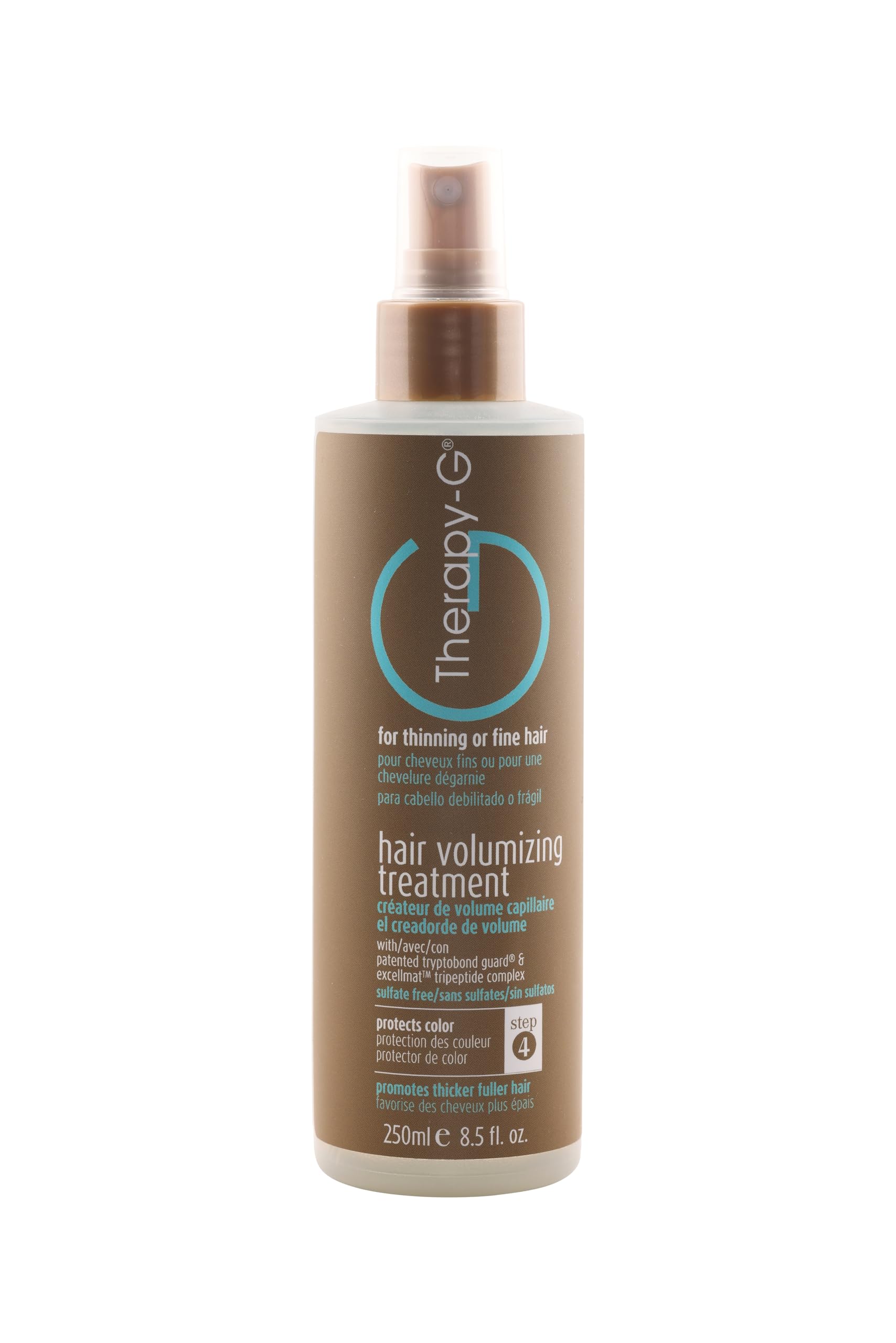 Hair Volumizing Treatment (250ml 8.5 oz) for fine, thinning hair and hair loss. Protects hair color and prevents damage and reduces styling stress. Creates instant body and volume.