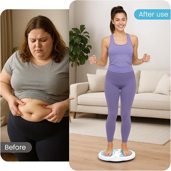 Waist Twist Disc Balance Board–Non-Slip Twister for Weight Loss, Core Strength, Aerobic Workout & Balance Training–Compact Portable Exercise Disc for Home, Gym, Office, Yoga, Pilates