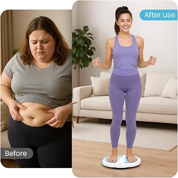 Waist Twist Disc Balance Board–Non-Slip Twister for Weight Loss, Core Strength, Aerobic Workout & Balance Training–Compact Portable Exercise Disc for Home, Gym, Office, Yoga, Pilates