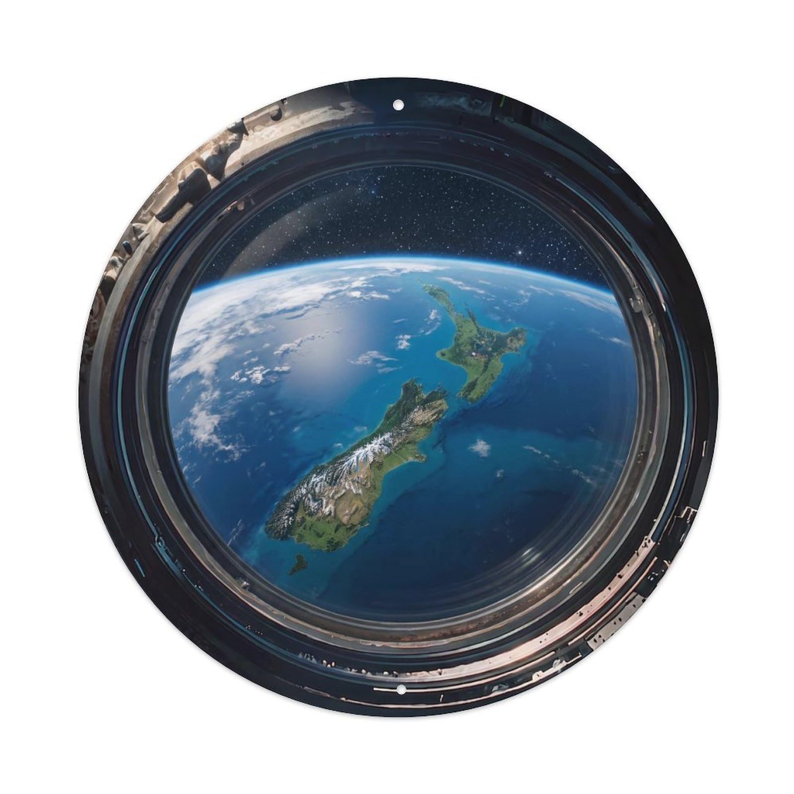 Earth New Zealand Islands Metal Tin Sign