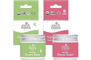 Organic Nipple Cream and Organic Diaper Balm Bundle