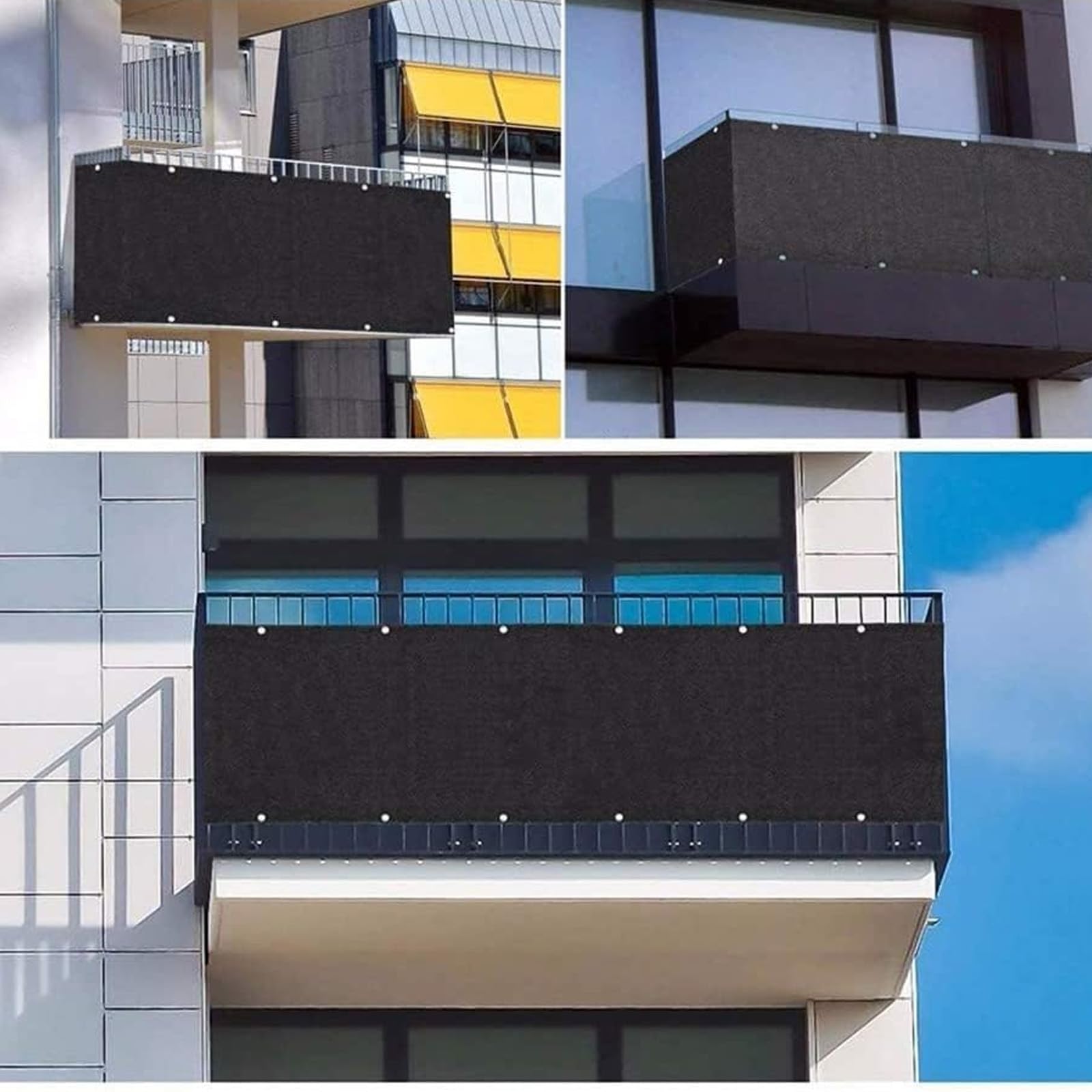 Tenda parasole a vela, impermeabile, per terrazza esterna, ideale per rinfrescare e ventilare l'estate, perfetta per feste ed eventi