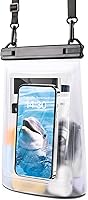 Vista 7 de Funda impermeable para iPhone 16 15 14 11 Pro Max y Galaxy S24 S21 – Bolsa seca flotante de gran capacidad para almacenar protector solar, gafas