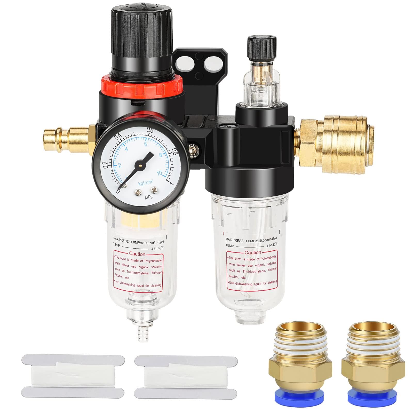 Réducteur de pression d'air comprimé 1/4 pouce séparateur d'eau air comprimé