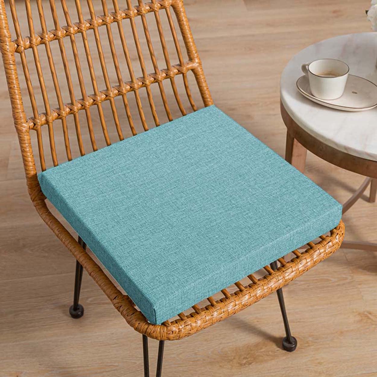qing yun Garden Chair Cushion Pad,Dining Thick 5/8cm Seat Cushions Chair Pad,Sofa Seat Pad Chair Seat Cushions for Indoor Patio Outdoor (40X40X5CM,Lake Blue)