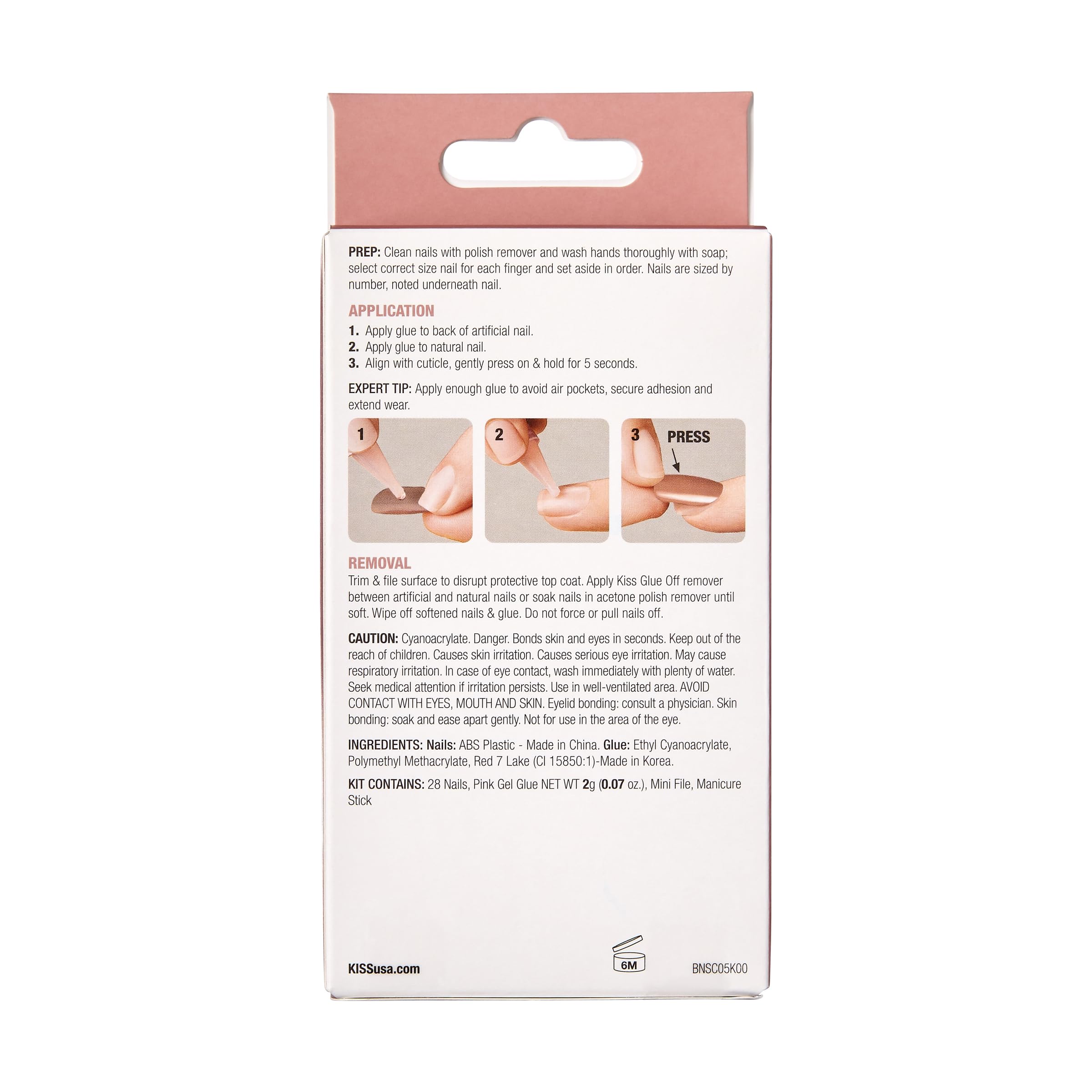 KISS Bare-But-Better Nails - Nudies, Nude, 30 g (Pack of 1) - Image 4