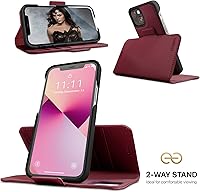 Vista 3 de Dreem Fibonacci - Funda tipo cartera para iPhone 13 Funda desmontable de piel vegana 2 en 1 con soporte integrado, soporte para tarjetas de bloqueo