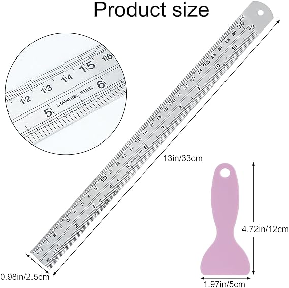 Cutting Mat A3 with Ruler Set, Self Healing Craft Board 3mm Thick