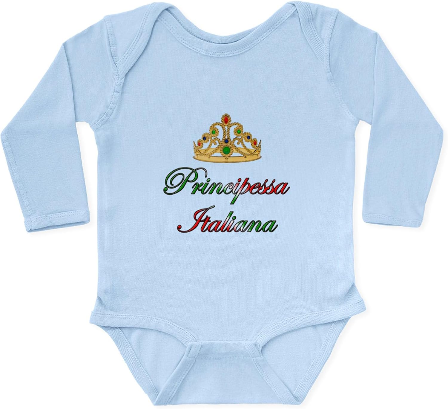 CafePress Principessa Italiana (Italian Princess) Body Suit Cute Long Sleeve Infant Baby Bodysuit Romper