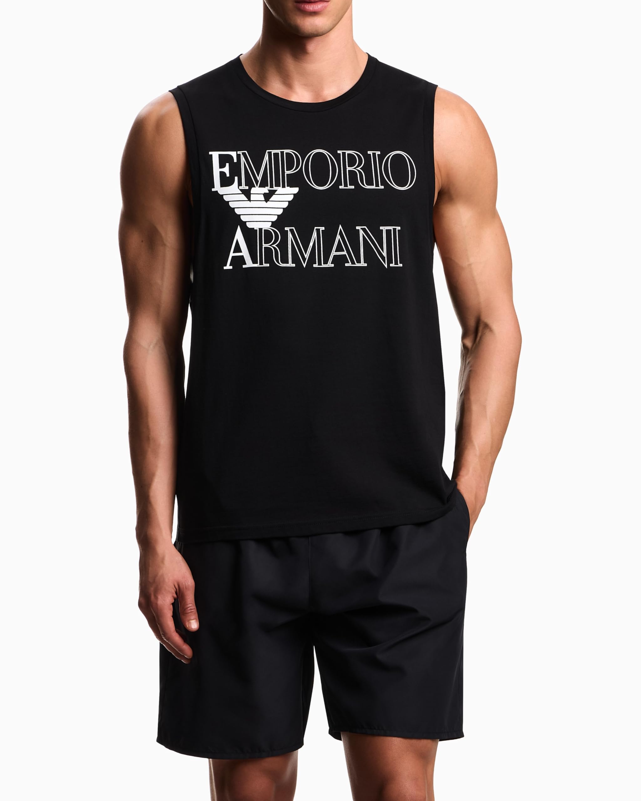 Emporio Armani Crew Neck Tank Camiseta Hombre (Pack de 1)