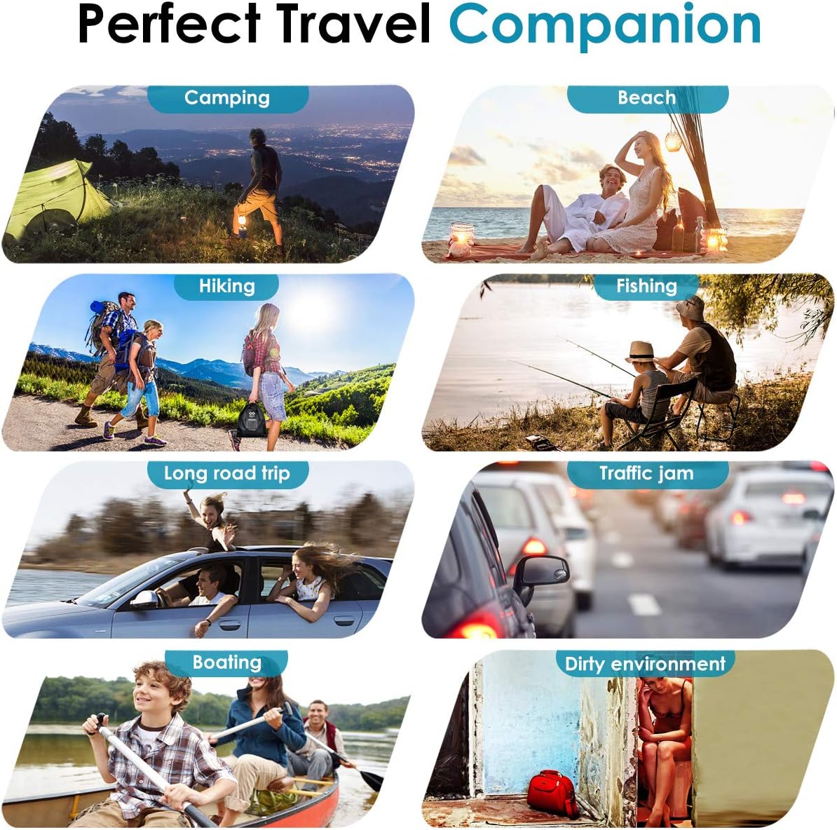 TRIPTIPS Portable Toilet for Car Travel Toilet Camping Toilet Portable Potty for Adults, Bucket Toilet, Waterproof Portable Folding Toilet for Car/Boat/Hiking/Long Trips(Black) : Sports & Outdoors