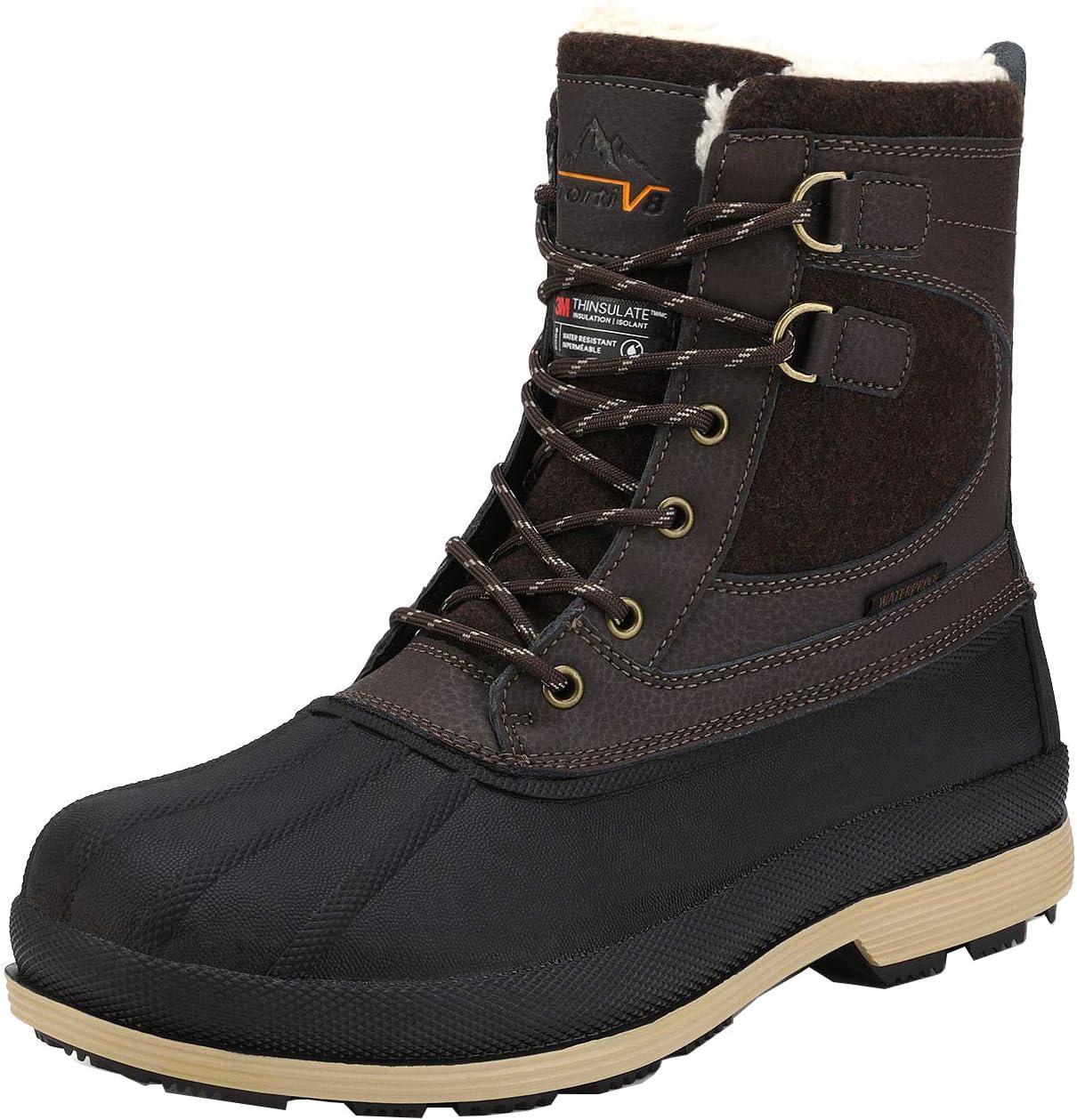 NORTIV 8 Men's Waterproof Winter Snow Boots AVENUE