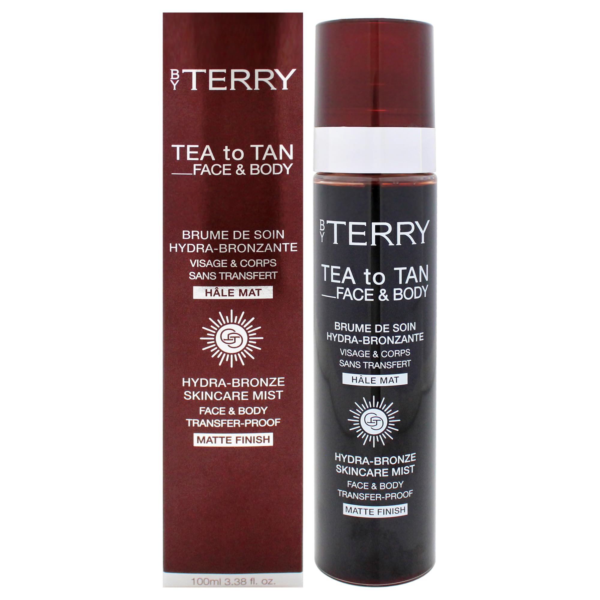 By Terry Tea To Tan Mattes Finish, für Gesicht und Körper, flüssiger Bräuner für die Hautpflege, langlebig, nicht übertragbar, 100 ml