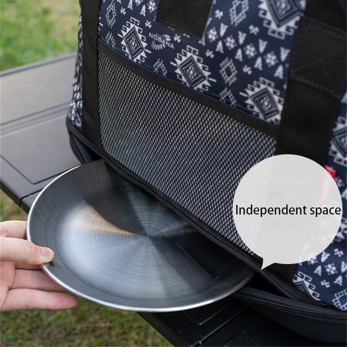 Camping Travel Cooking Utensils Organizer Travel Bag, Outdoor Cooking Utensils Portable Storage Bag for Tool Cutlery