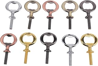 10 Stücke Metall Flaschenöffner Rohlinge Edelstahl Flaschenöffner Einsätze Satz Gewinde Bieröffner Hardware