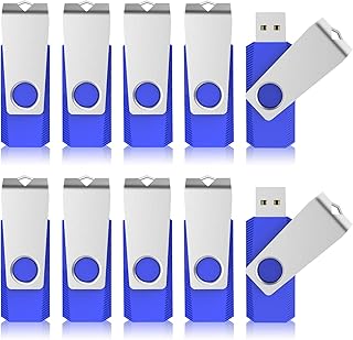 KEXIN 50pcs USB Stick Flash Drive 1 GB USB Flash Drives Bulk USB Thumb Drives Pack Memory Sticks Blue, 50 Pack