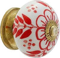 Vista 14 de Tiradores para tocador - Manejados a mano de cerámica de campo para cajones de armarios de cocina - Tiradores para armario de granja estilo bohemia