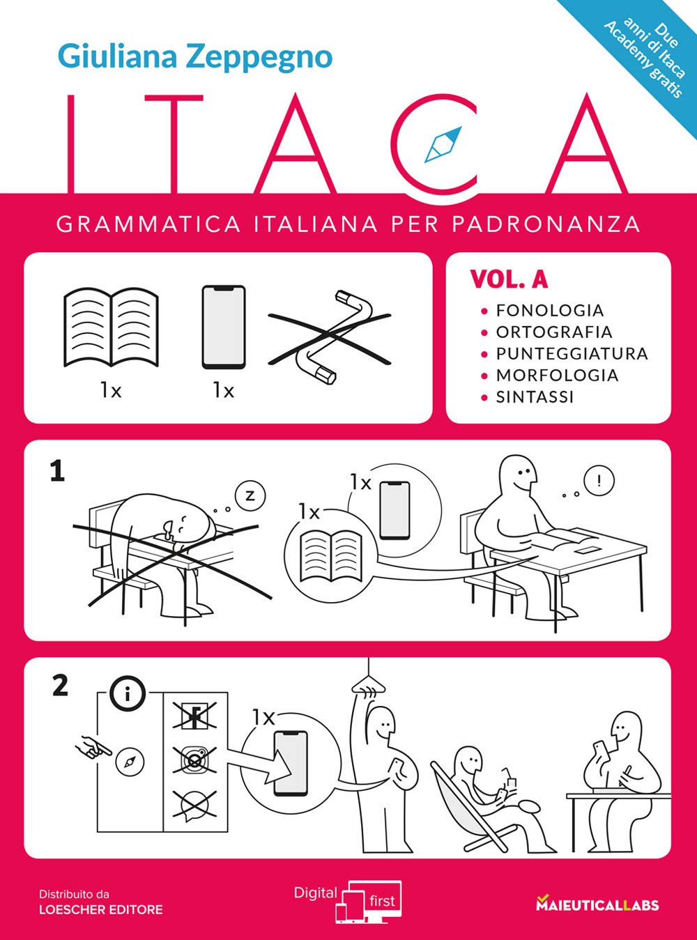 Itaca. Grammatica Italiana Per Padronanza. Per Le Scuole Superiori. Con Espansione Online. Fonologia, Ortografia, Punteggiatura, Morfologia E Sintassi-Comunicazione, Lessico, Testualità (Vol. A-B) - 4