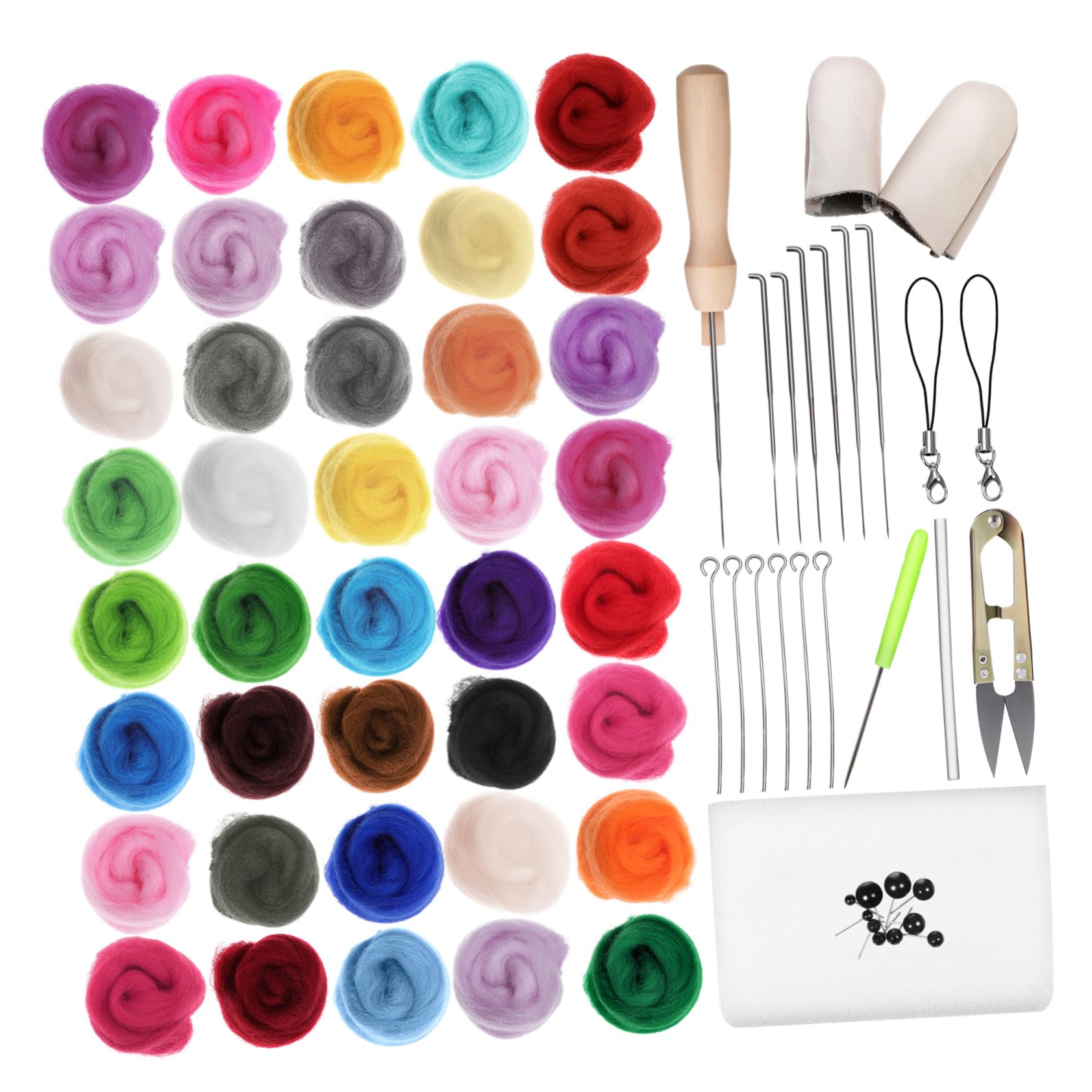 ARTIBETTER Wool Felting Kit for Beginners Needle Felting Set Wool Roving Tools Craft Kit for Adults