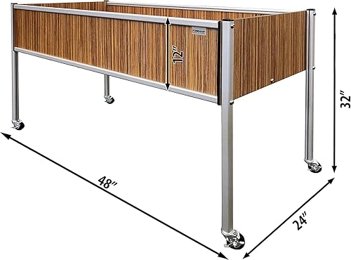 Miniatura 5 de Foreman caja para plantar jardín,fabricado en los Estados Unidos con una garantía de 20 años, para interiores y exteriores, (Tosca)