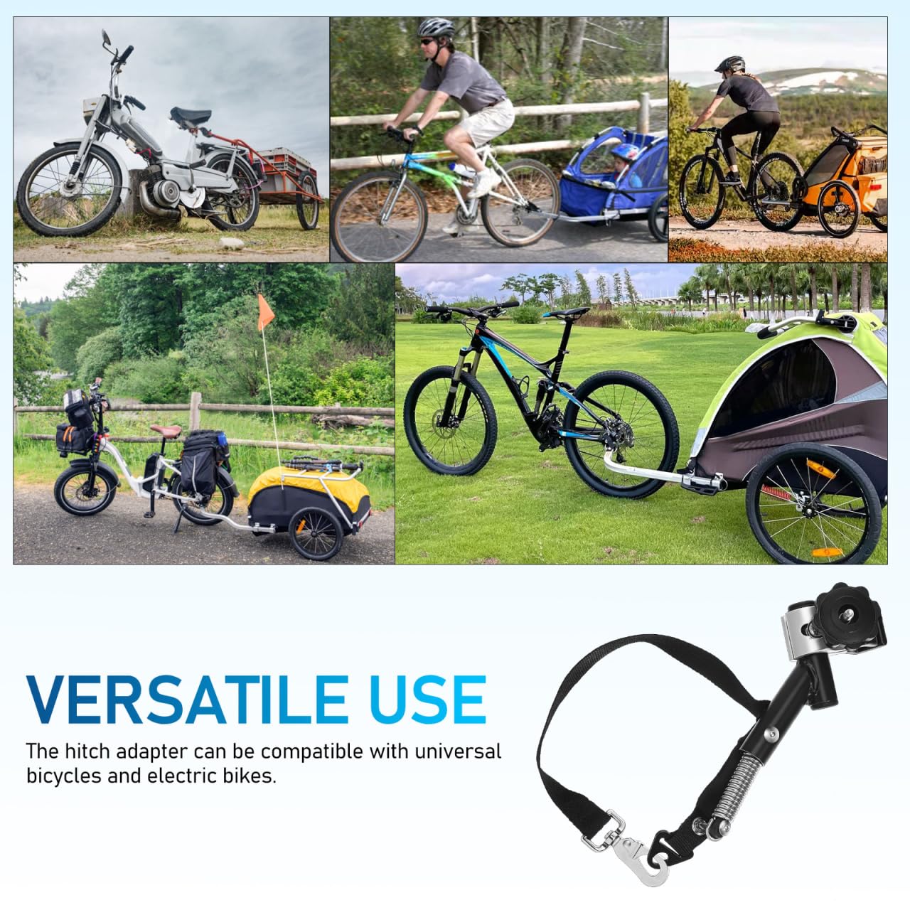 Homoyoyo Hitch Connector - Adaptador Universal para Remolque de Bicicleta