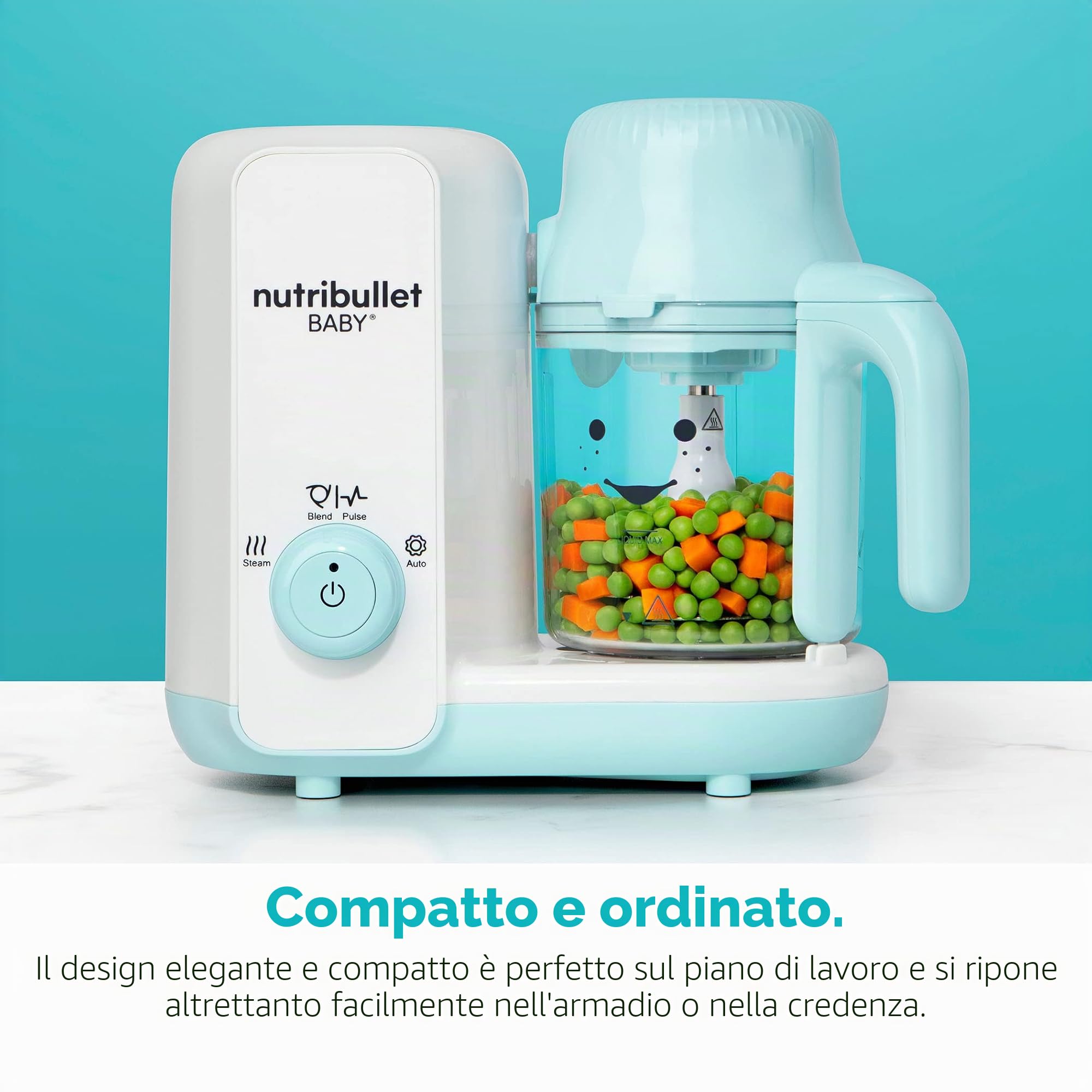 nutribullet Baby Steam + Blend, bianco/blu