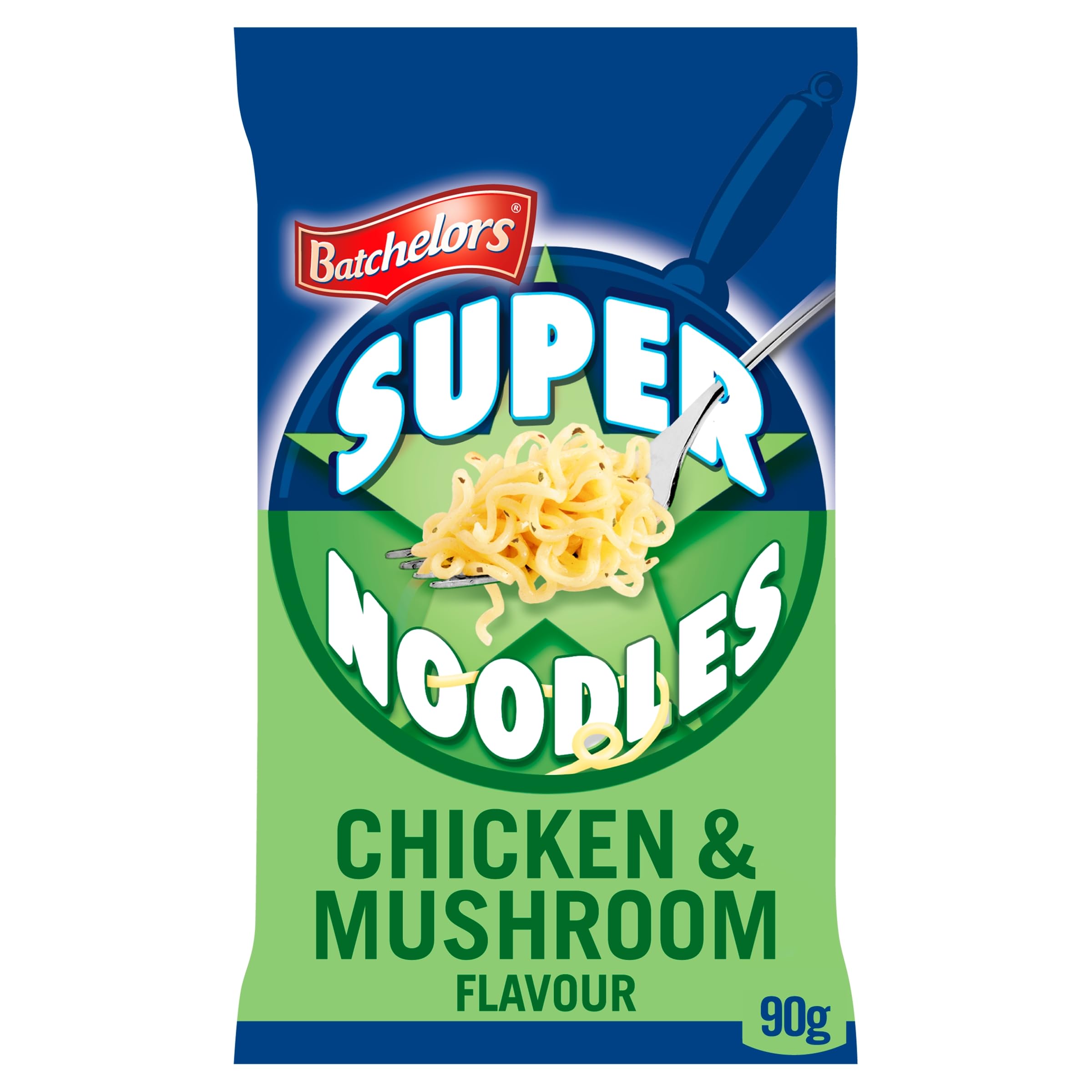 Batchelors Super Noodles Chicken & Mushroom Flavour, Instant Snack Ready in 4 Minutes, 90 g Packet (Pack Of 1)