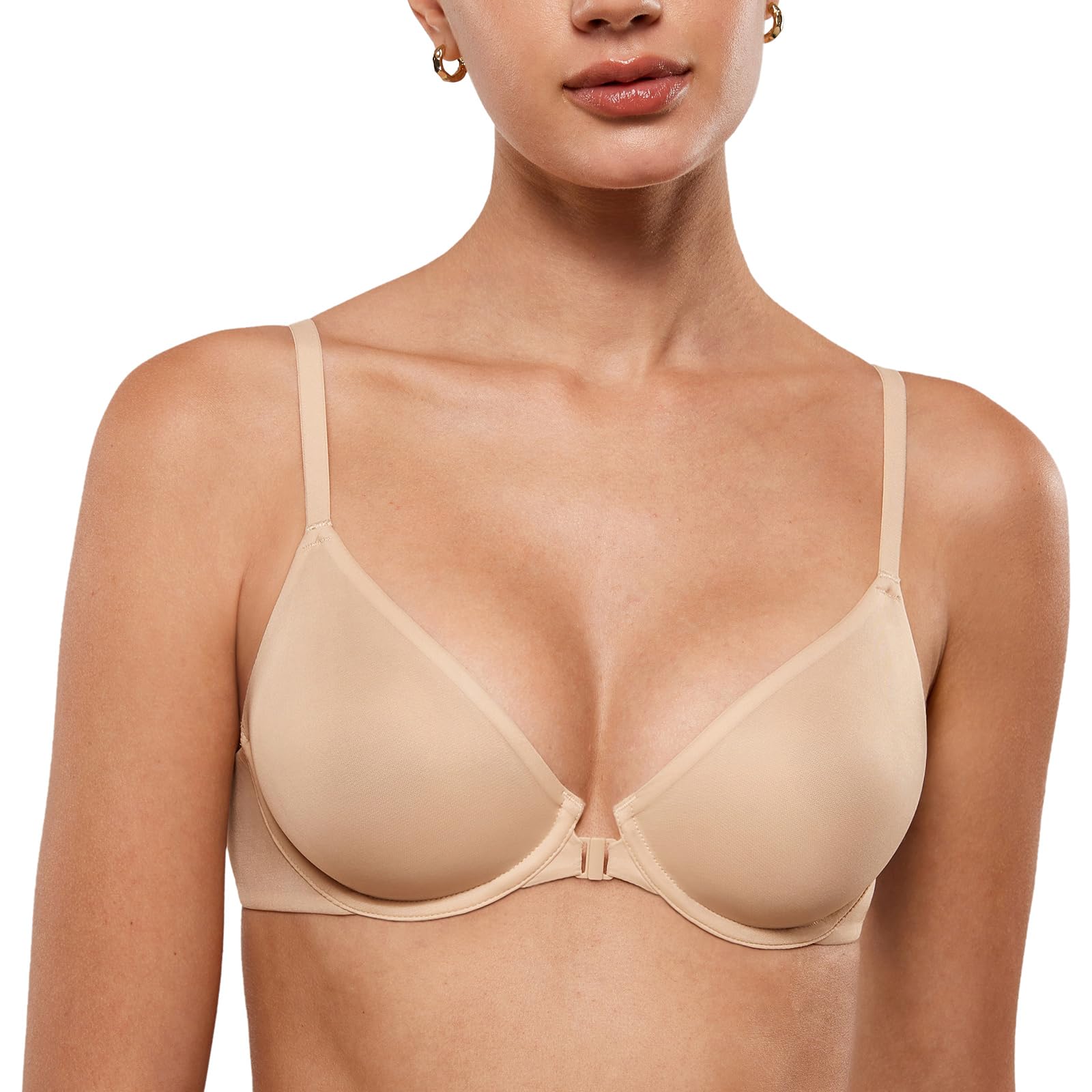 INLYRIC Mesh Front Closure Bra