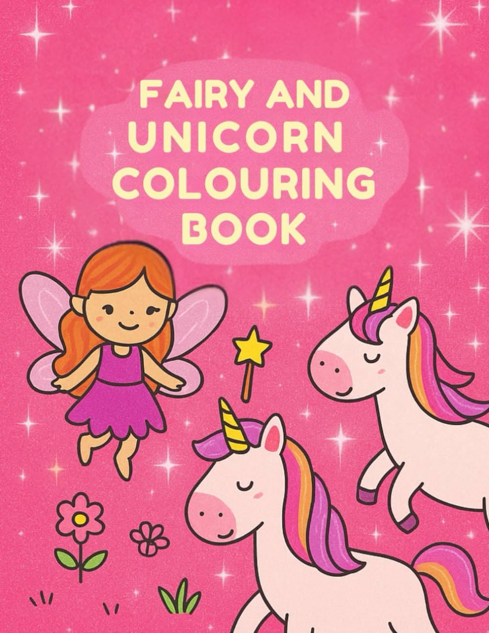 Fairy and Unicorns Colouring Book