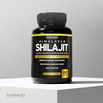 Shilajit Capsules with 85+ Trace Minerals (75 Day Supply, 1000mg Extract per Serving) Himalayan Shilajit for Men & Women with Fulvic Acid - Third Party Tested Supplement, Non GMO, Vegan & USA Made