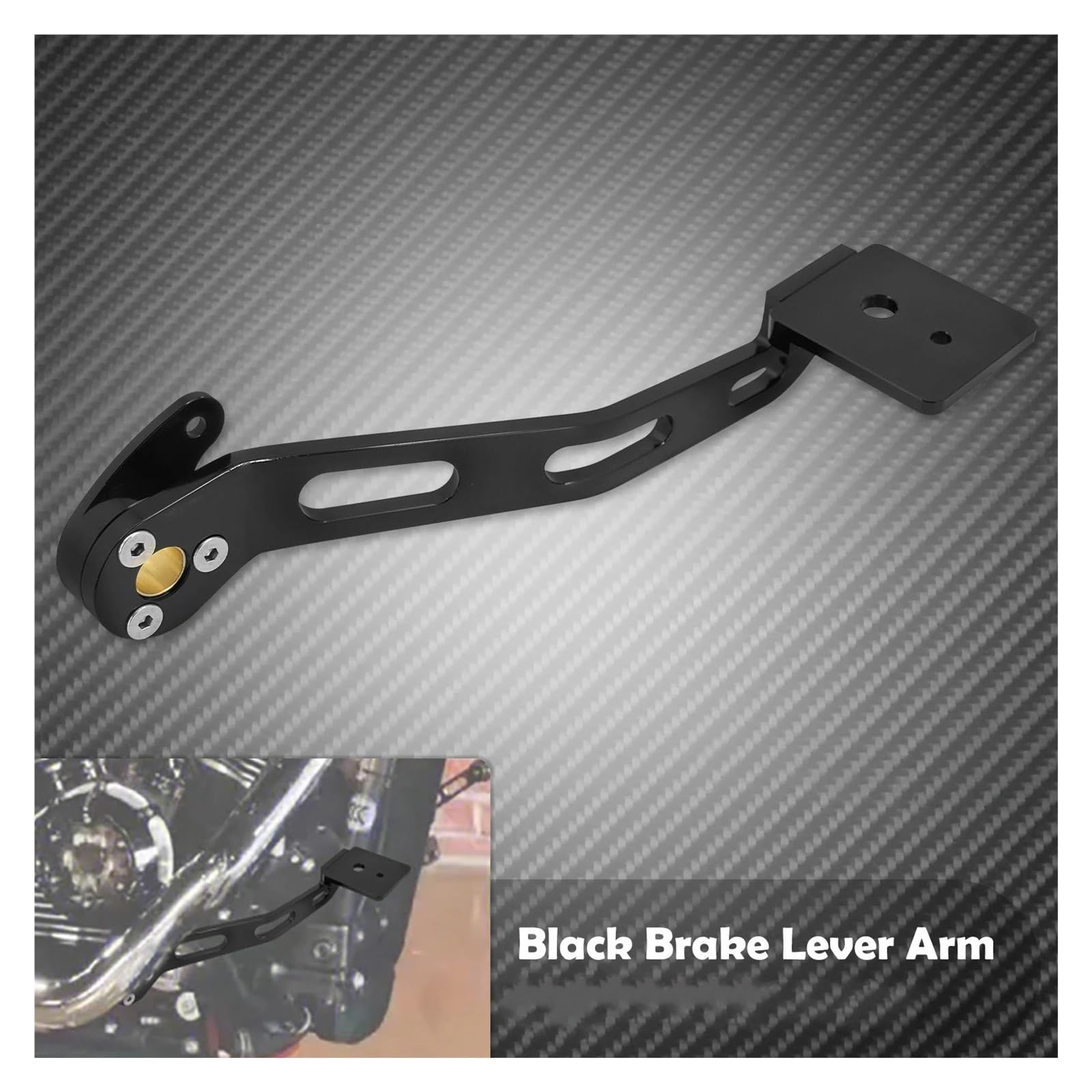 Moto Levier Changement Levier Levier Frein Pour Conducteur Moto Pédale Commande Au Pied Levier Vitesse Pour Softail Pour Fat Bob Pour Low Rider Standard FLSB FXDR 18-Up Levier Vitesses Shifter Pédale(