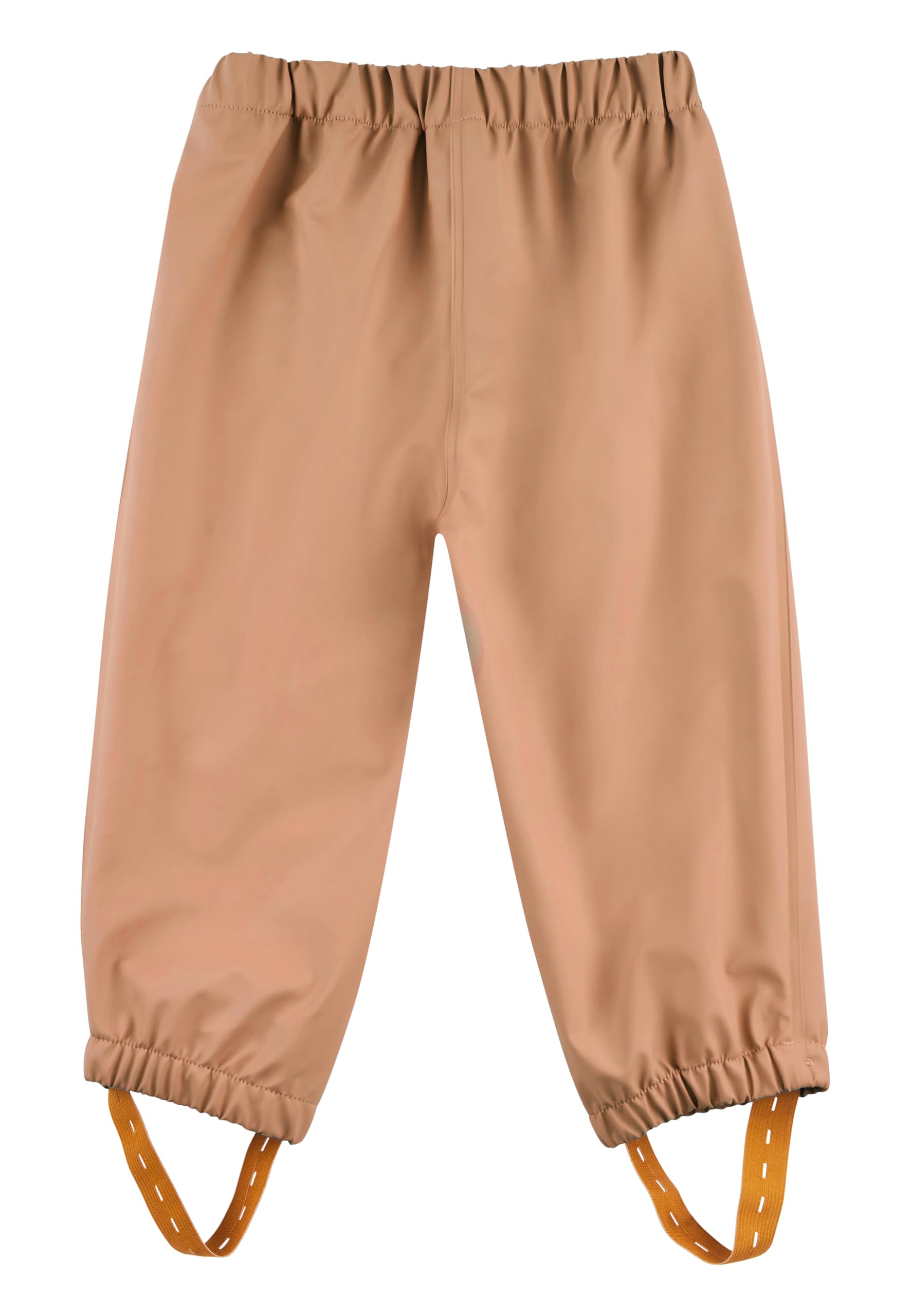 Sterntaler Regenhose ungefüttert Uni - Kinder Regenhose wasserdicht - Jungen Matsch- und Buddelhose ohne Latz mit verschweißten Nähten - robuste Regenbekleidung - lehmbraun, Größe 128