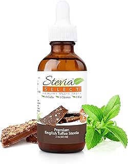 Stevia Select English Toffee Stevia Extract Liquid - Liquid Zero Calorie Sweetener - All Natural Liquid Stevia Extract Sweetener Liquid - Pure Stevia Liquid Sweetener - Keto Sweetener & Sugar Alternative 2 Oz