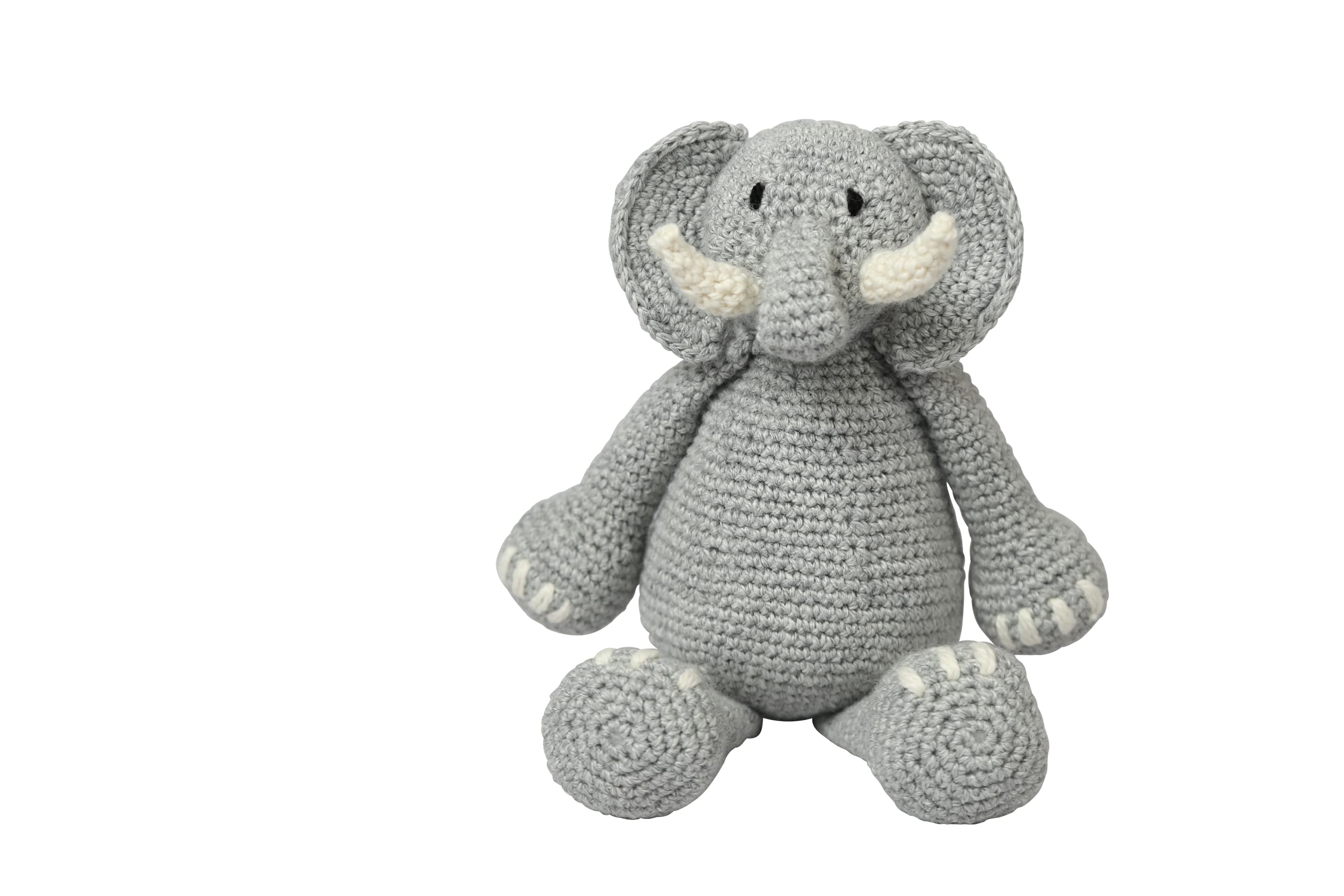Wool Couture Roy The Elephant Crochet Kit - Intermediate Level Craft Set - Includes DK Beau Baby Yarn