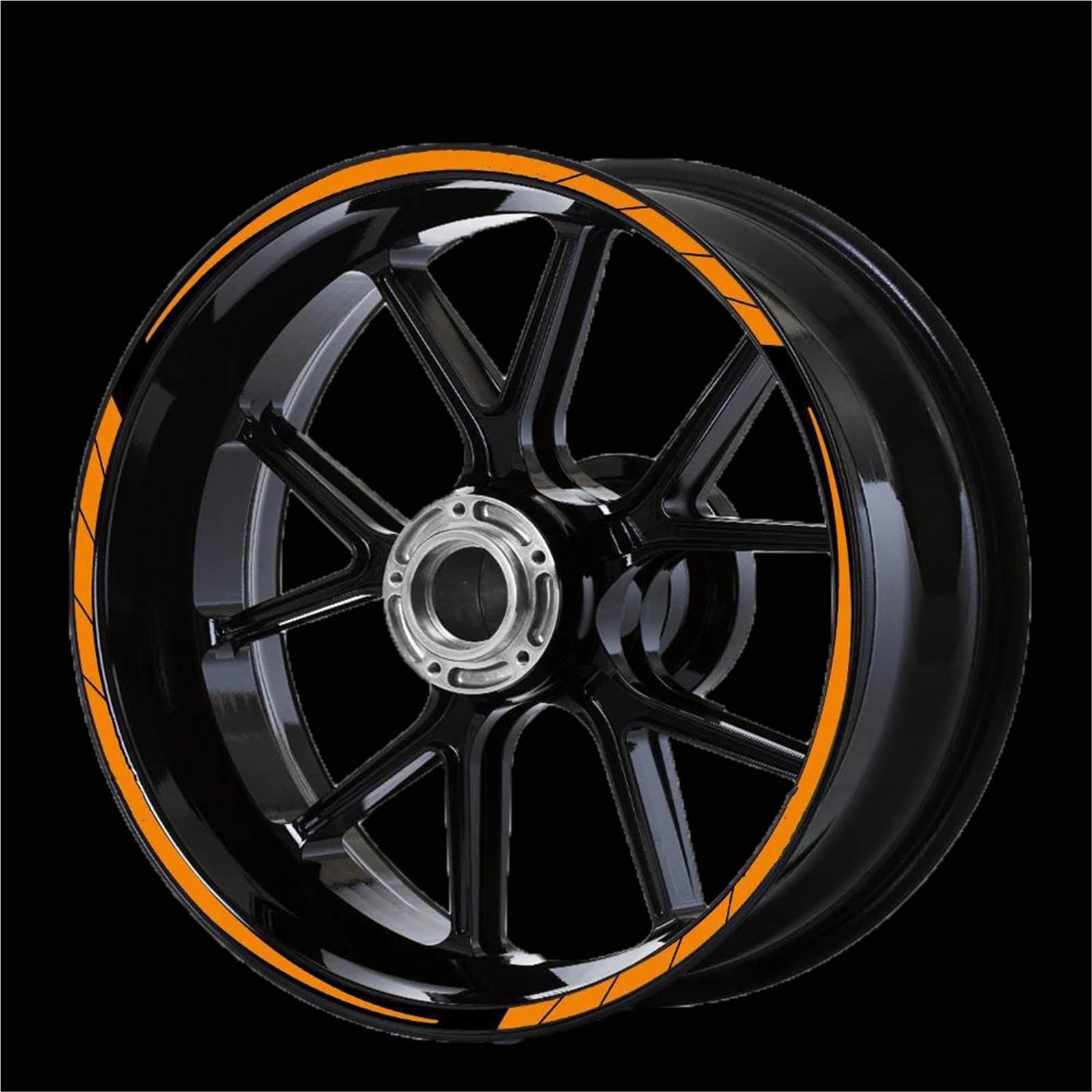 Sticker Part Reflective Tape Accessories for KYMCO AK550 Ak550 Motircycle Rim Sticker Scooter Stripe Wheel Decals Decoration(Orange)