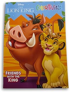 The Lion King Coloring and Activity Book Colortivity 'Friends with The King' - 80 Pages