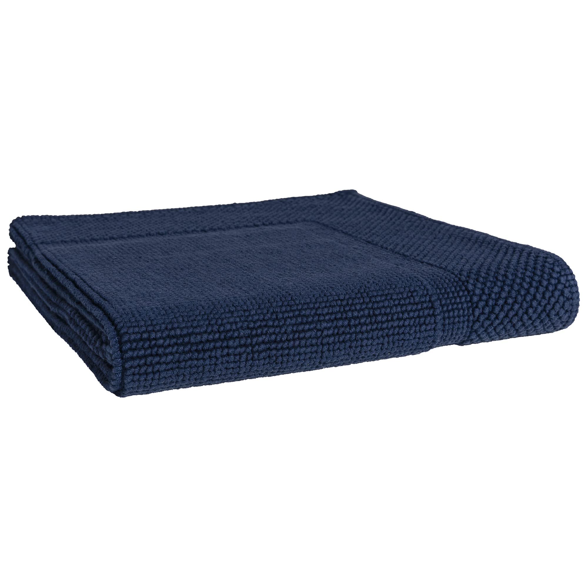 Linnea Tapis de Bain 50x80 cm Lofty Bleu Marine 1500 g/m2