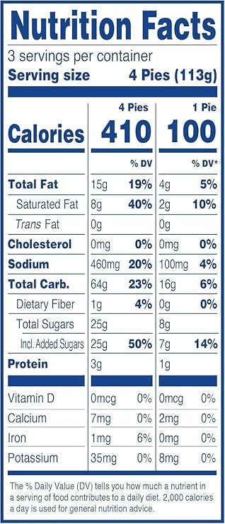 Hostes Snack Size Fruit Pies, Apple, 12 Count