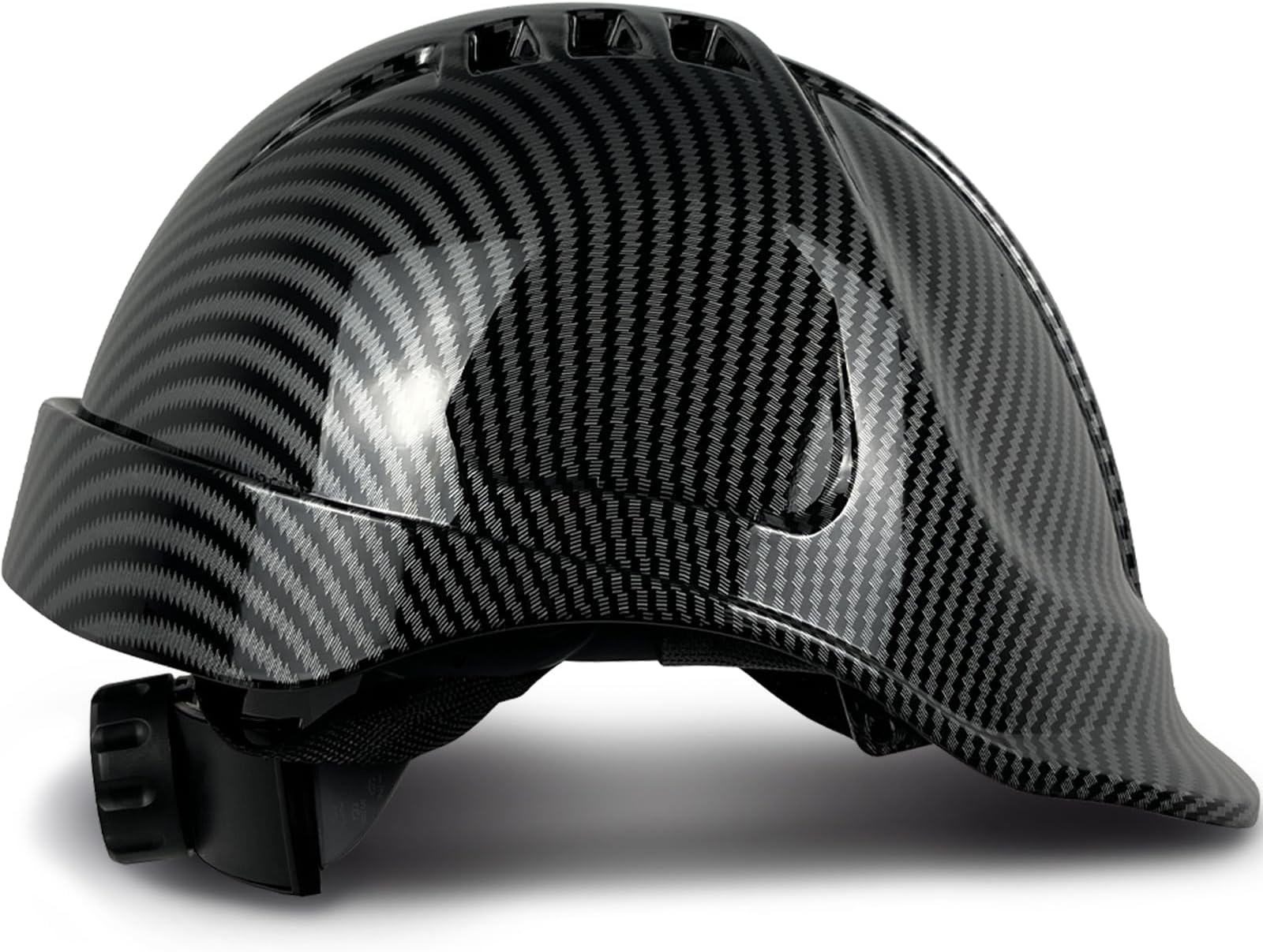 Safety Helmet Cap Style ABS Work Hard Hat Vented Hardhats for Men Carbon Fiber Pattern Industrial ANSI z89.1 OSHA