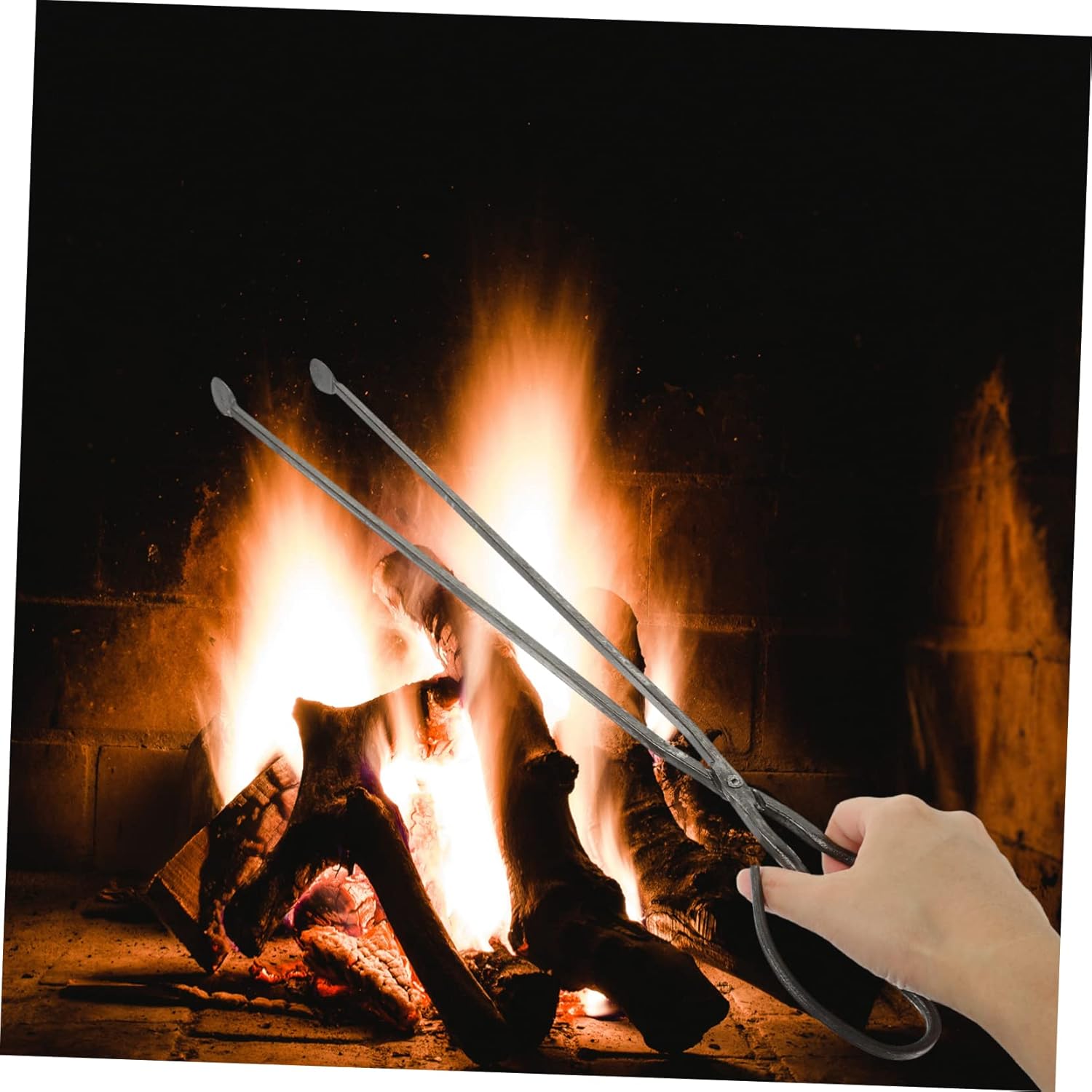 2pcs Garbage Clip Firewood Clip Portable Handheld Tongs Bbq Grill Utensils Reusable Firewood Tongs for Camping