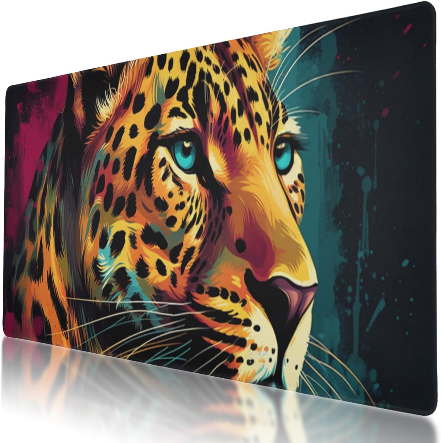 Durable and Washable Deer Designed Mouse Pad 35.5 x 16 Inch, Non-Slip Rubber Base, Ideal for Easy Typing and Gaming