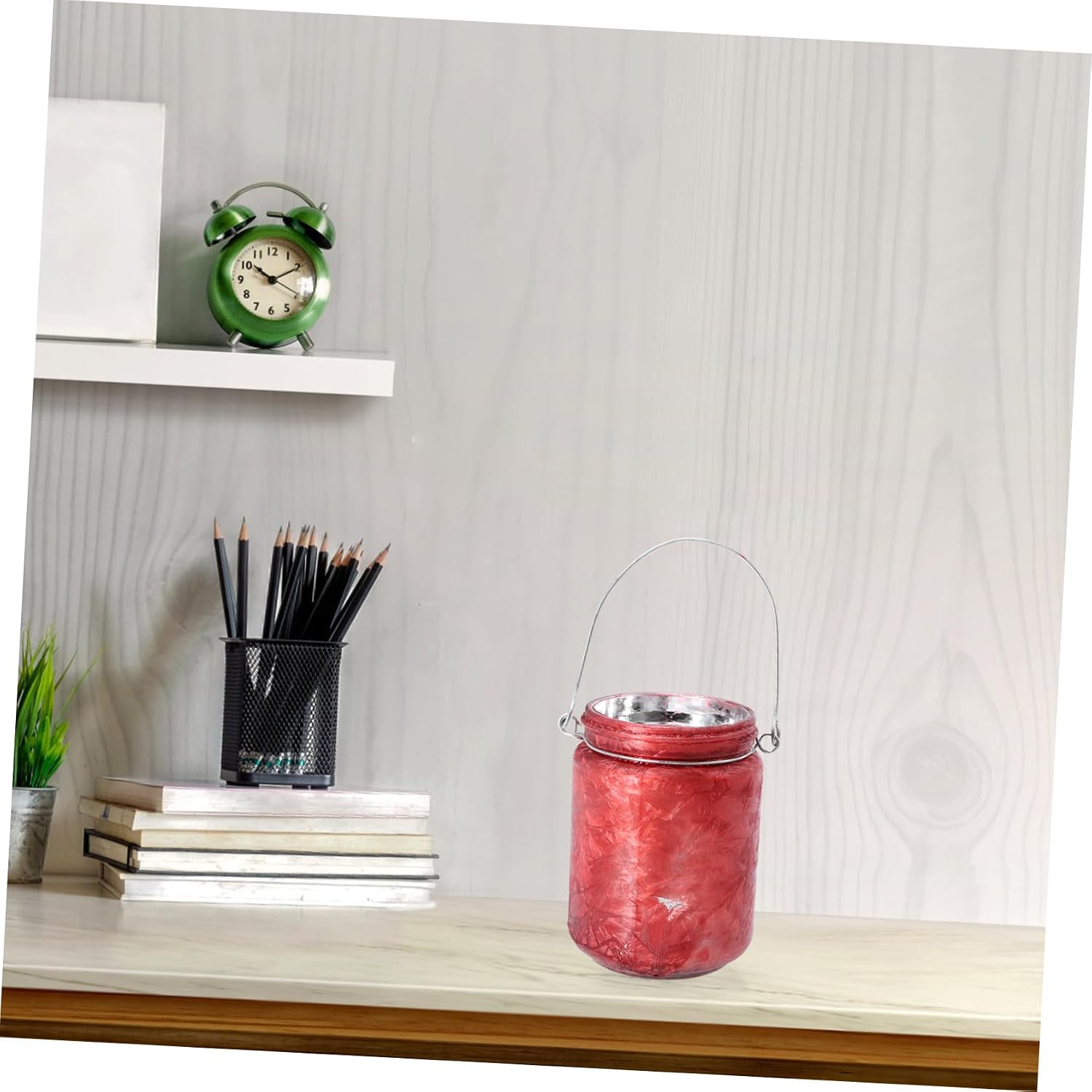 Unomor 1pc Christmas Glass Candleholder Elegant Xmas Candle Cup for Home Decor Smooth Glass for Romantic Atmosphere and Holiday Celebrations