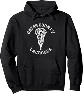 Gates County Lacrosse Girls Lax Retro Distressed Pullover Hoodie