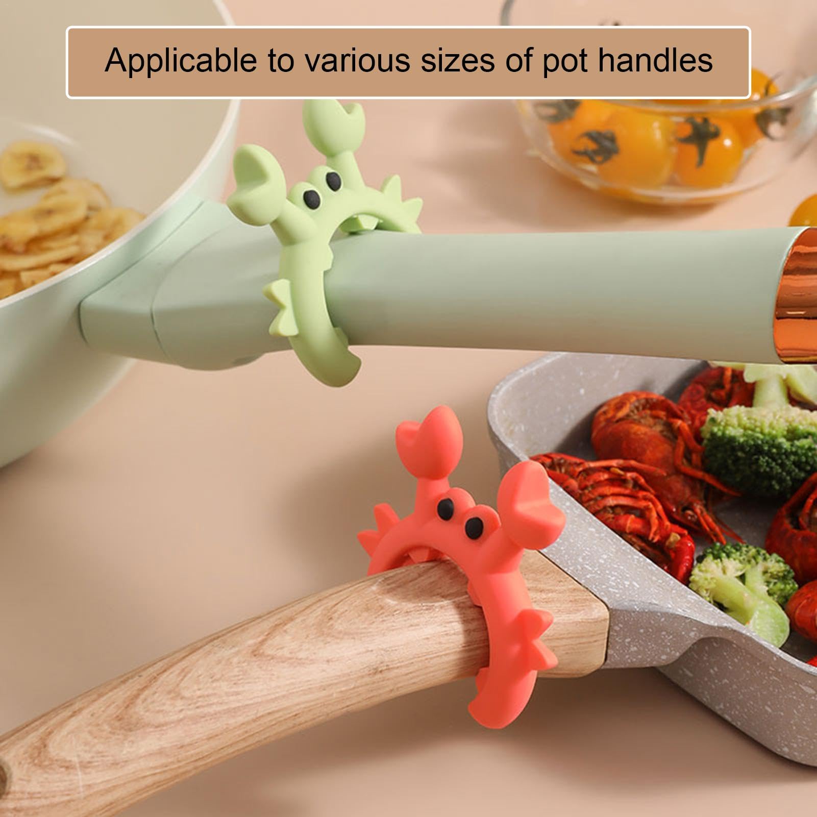 Poggia-utensili in silicone a forma di granchio, supporto per cucchiaio, supporto per mestolo da appoggio, anti-troppopieno, accessorio da cucina per spatola