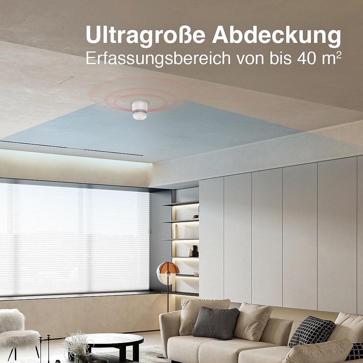 VisorTech 6er-Set Mini-Rauchwarnmelder, 85 dB Alarm, 10 Jahre Batterie, EN 1460