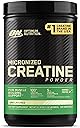 Optimum Nutrition Micronized Creatine Monohydrate Powder, Unflavored, 120 Servings, 600 Grams (Packaging May Vary)