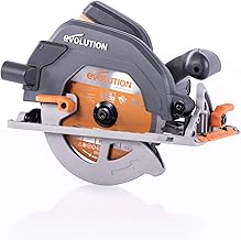 Evolution Scie Circulaire R185CCS Circular Saw Plunge Saw 1600 W Incl. Diameter 185 mm HM Saw Blade Multi-Purpose Multi-Ma...