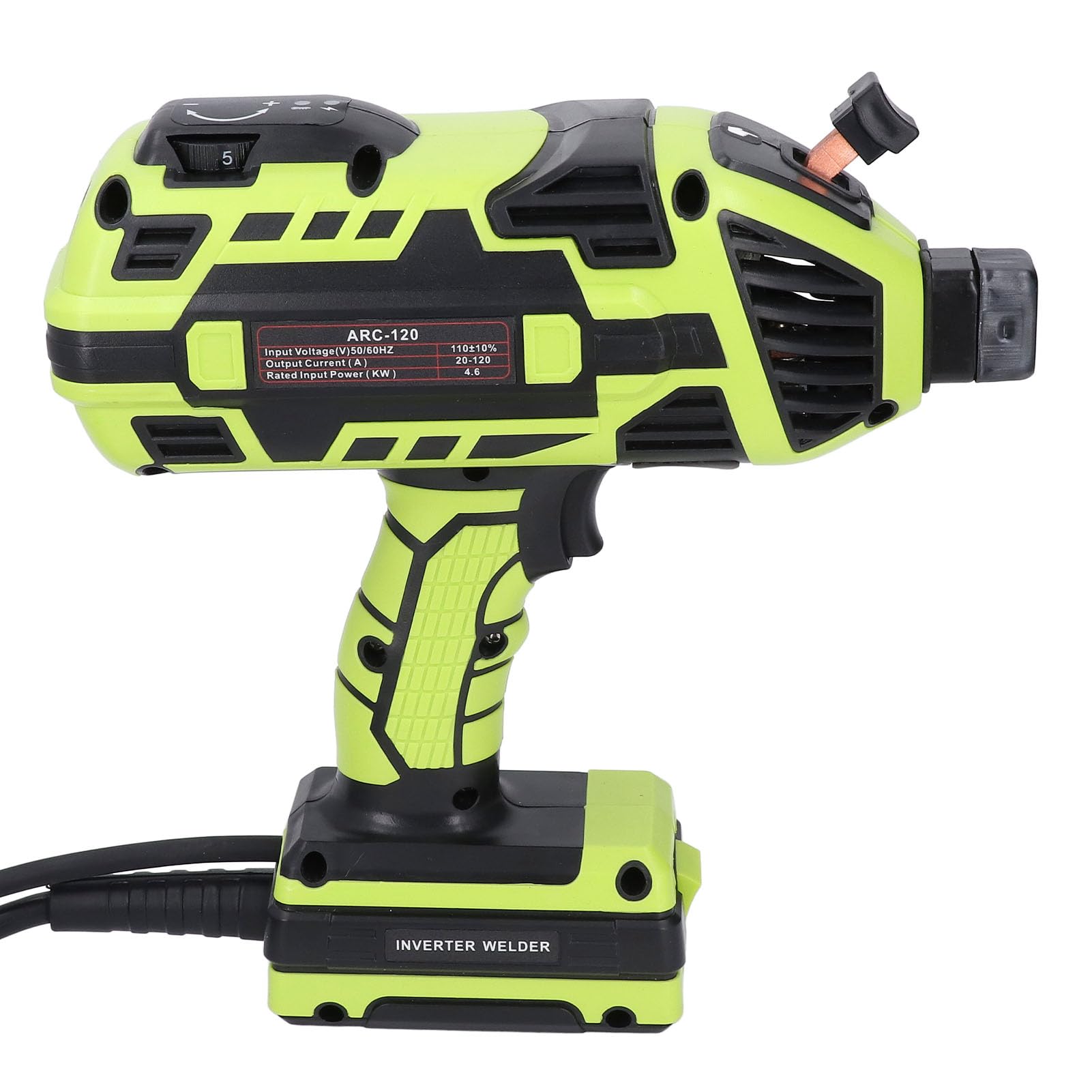 Soldadura Versátil Portátil Servantable con Salida Ajustable para Varillas de 3/32 a 1/8 Pulgadas, Adecuadas para Producción Mecánica y Trabajo de Metal, Diseño Iluminación, Adecuado (EU enchufe 220V)