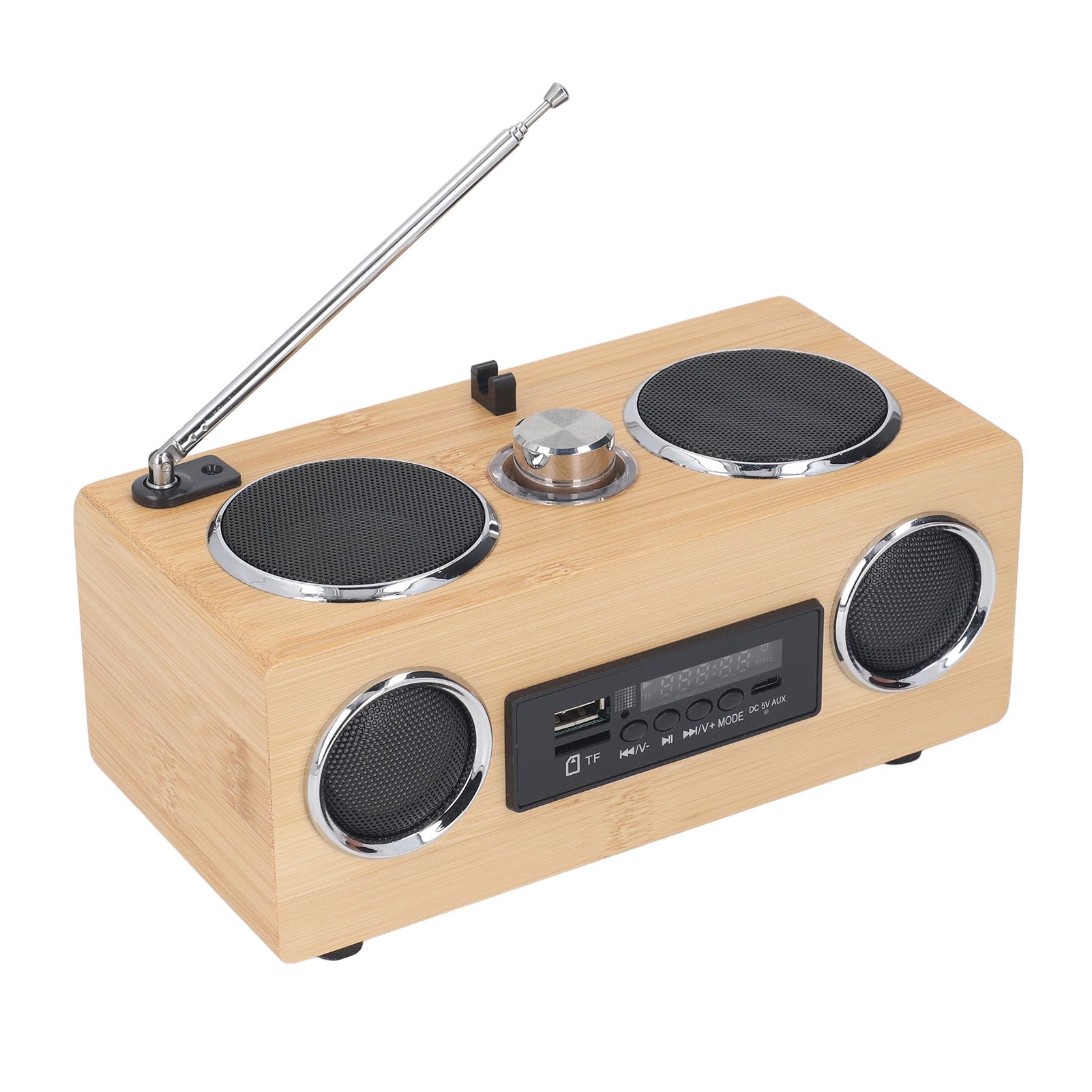VBESTLIFE Altavoz Bluetooth Vintage, Radio Am FM Retro de Madera con Bluetooth para Oficina, Hogar, Dormitorio, Sala de Estar, Oficina, Cafetería, Altavoz de Radio con Altavoz de Rango