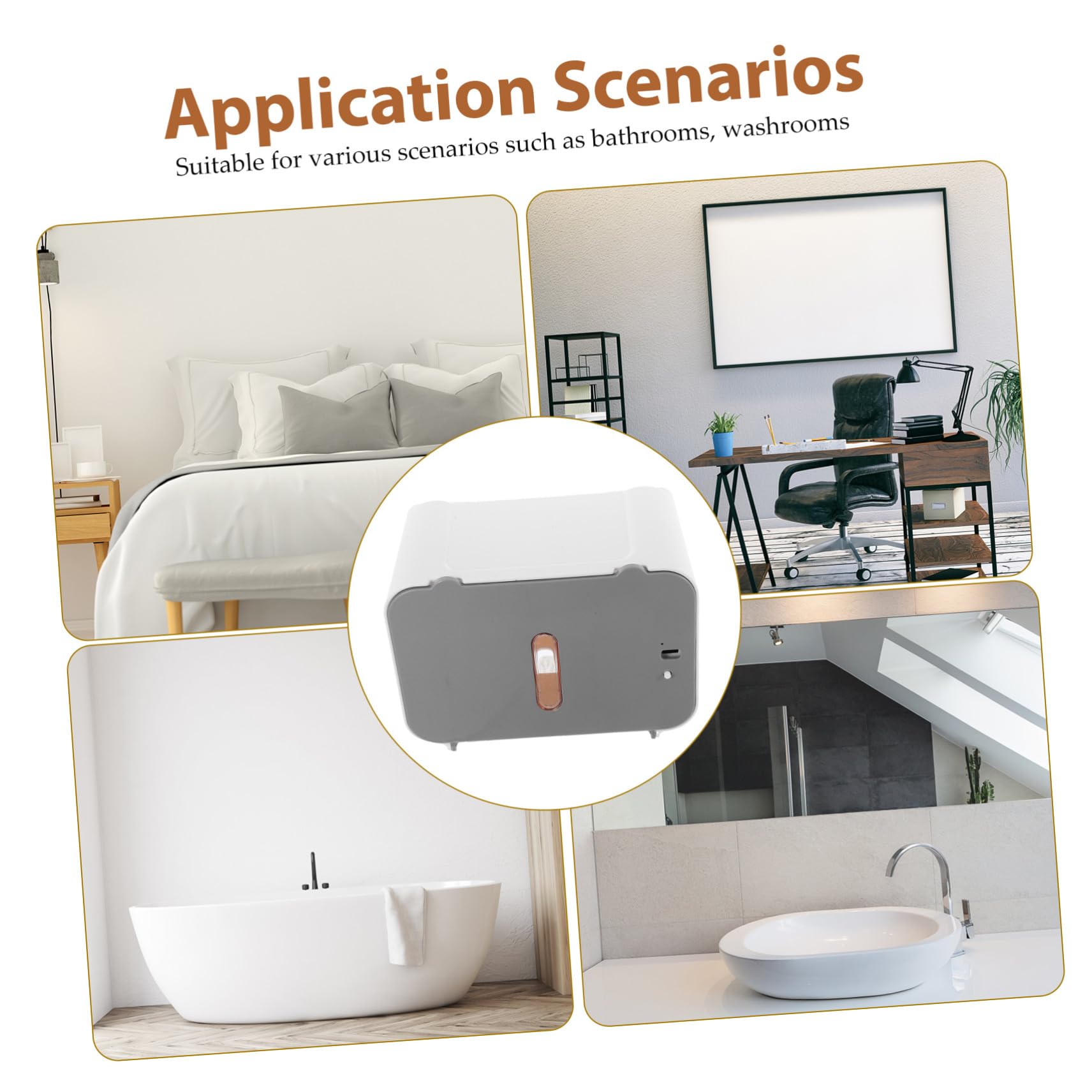 Dispensador Automático de Papel con Sensor sin Contacto Montado Pared Diseño Elegante para Cocina y Baño Instalación sin Taladro Dispensador Eléctrico Inteligente para Toallas